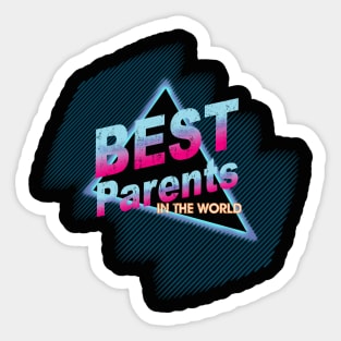 best parents retro Sticker